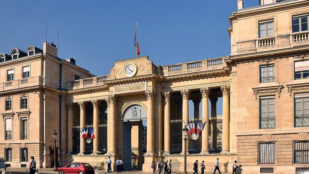 Façade du Palais Bourbon, siège de l’Assemblée nationale