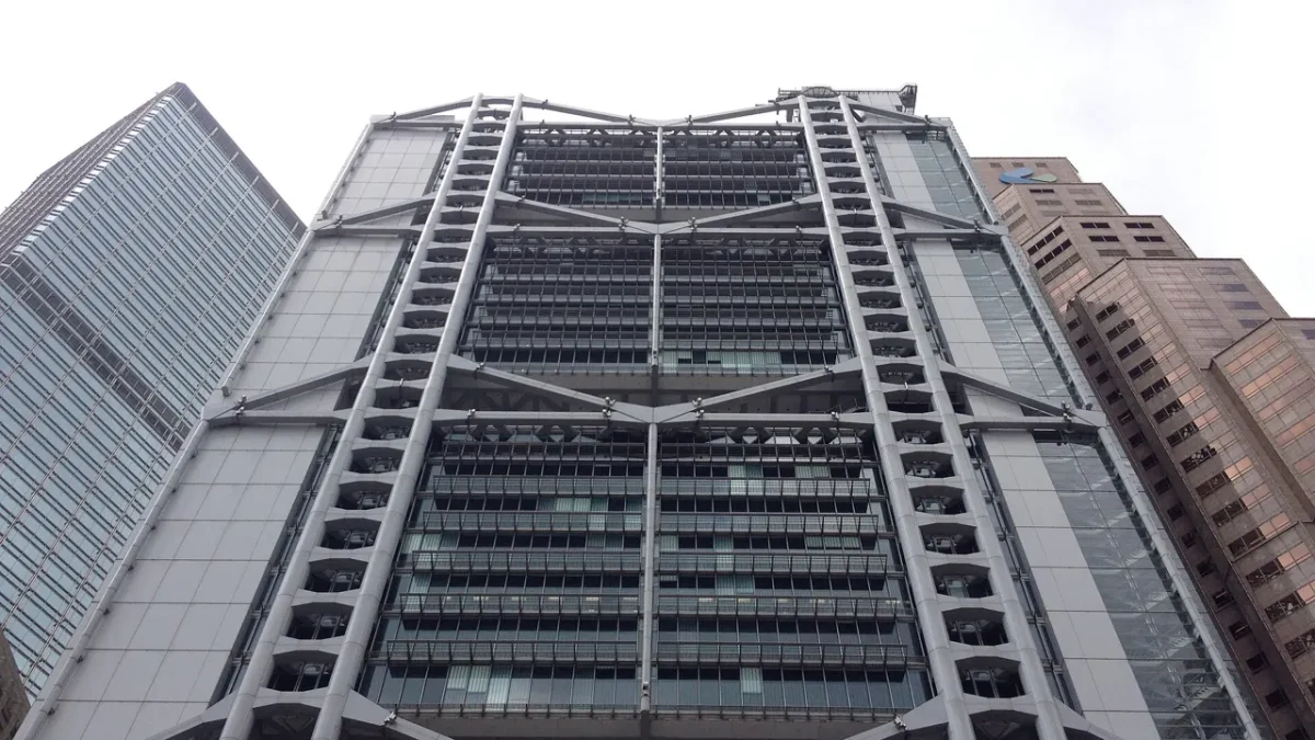 Le siège de HSBC à Central, Hong Kong